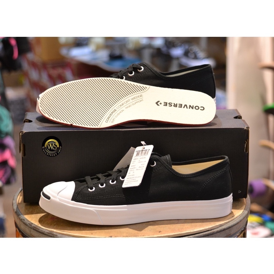 รองเท้าผ้าใบผู้ชายและผู้หญิงConverse Jack Purcell  Black/White 16405CBK สินค้ามีพร้อมส่งของแท้