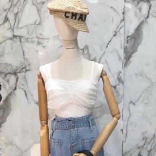 เสื้อสายเดี่ยวแต่งอก น่ารักมากมาย F54