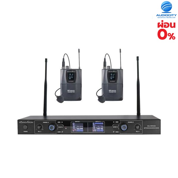 soundvision SU-890D-II/BT (LV-X) ชุดไมโครโฟนไร้สายติดปกเสื้อ