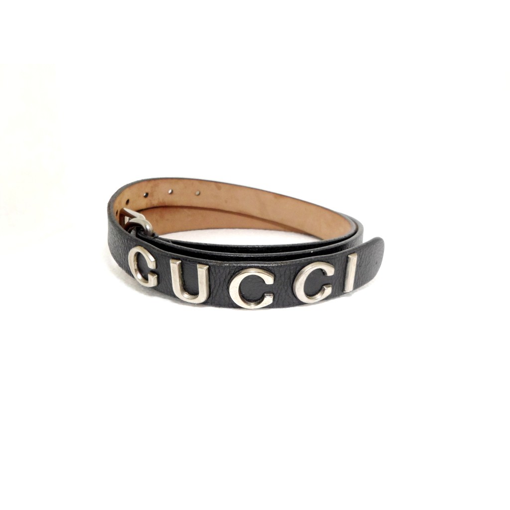 เข็มขัด Gucci belt with Gucci Detail sz 95 38 มือ 2 ของแท้