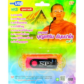 mp3 บทธรรมเทศนา อาจารย์บุญเสริม ธัมมปาโล ชุดที่ 3 USB Flash Drive