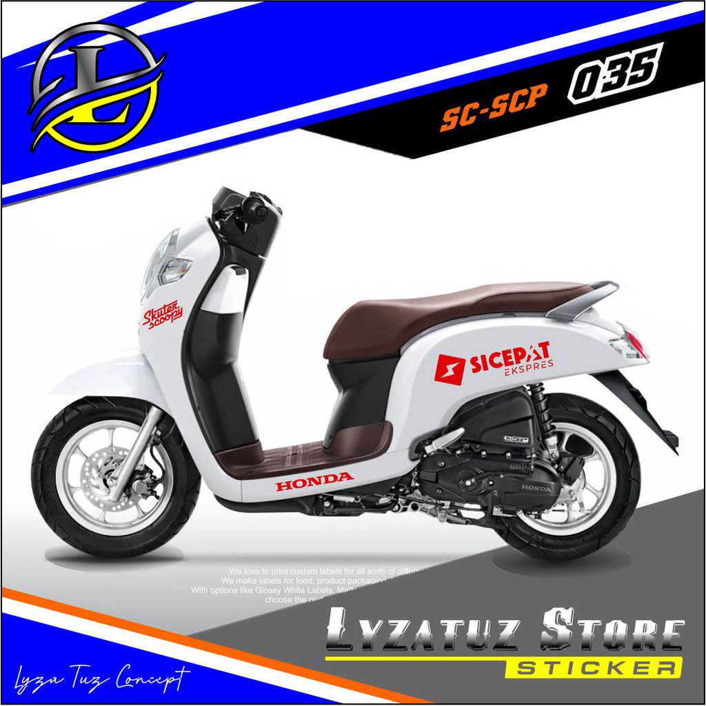 สติ๊กเกอร์ตัดแถบ Scoopy Sicepat 2017-2020 SC SC SCP P035