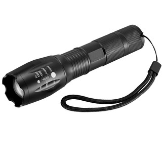 UNITBOMB T6 ไฟฉาย LED Zoomable Flashlight รุ่น T6 สีดำ