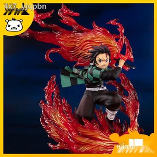 ready stock🔥Demon Slayer Mini Figure Toy Set[ปั้นเล่นหมี] Bandai Figuarts ZERO Demon s Blade Tanjiro ทำ