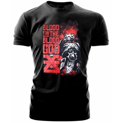 Warhammer 40k เสื้อยืดแขนสั้นพิมพ์ลาย The Blood For The Blood T014 สําหรับผู้ชาย