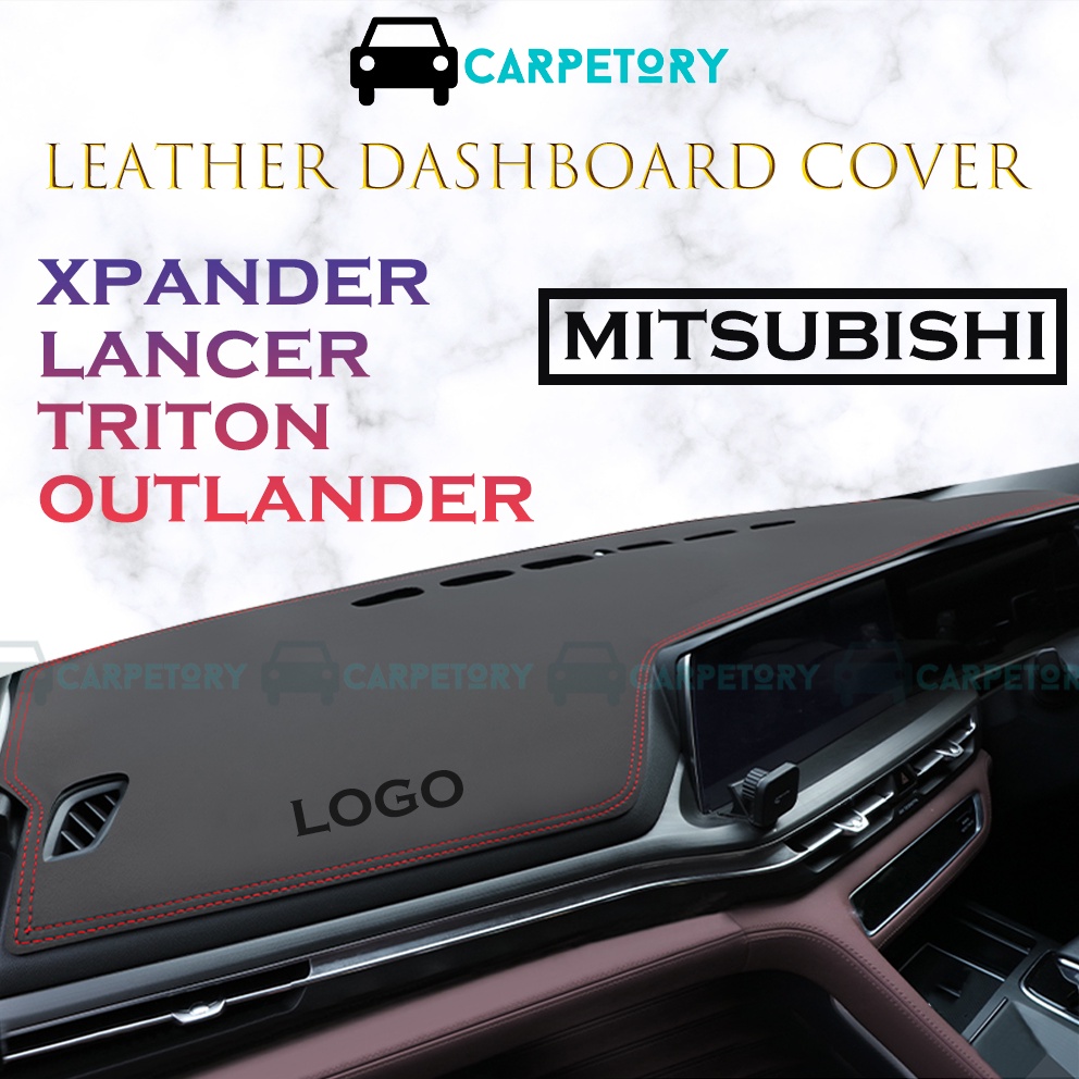 ฝาครอบแดชบอร์ดหนัง Mitsubishi Dashmat Xpander Outlander Triton Lancer