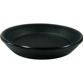 แพ็ค 3 ใบ จานเมลามีนแบบหนาสีดำ ก้นลึก Melamine Swirl Bowl Shallow BK  22  cm. HMJ 71