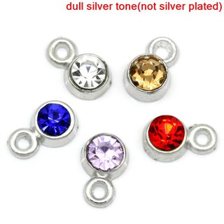 จี้/ตัวห้อยพลอยRhinestone ขนาด 8x5mm พลอยมี 5 สี แพ็ค 50 เม็ด