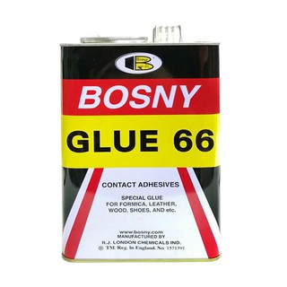 กาวยาง บอสนี่ Bosny Glue 66 contact adhesive B206 b-206 3 ลิตร แกลลอนละ 430.- กาวยางติดรองเท้า กาวติดรองเท้า กาว