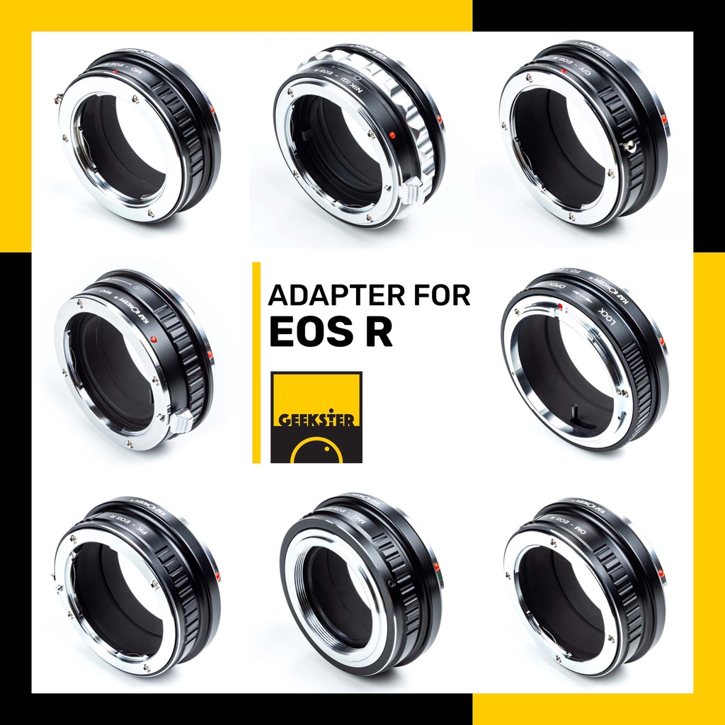 เมาท์แปลง K&F สำหรับ EOS R Canon ( ตัวแปลง EF R / M42 / NIKON F / PK / OM / MD / CY / FD / MAF / R5/