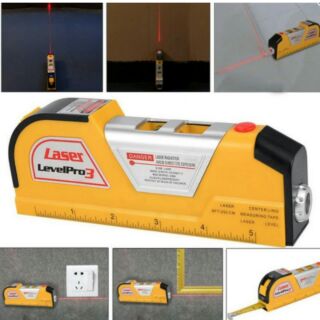 (พร้อมส่ง )เครื่องมือวัดระดับ NIGHTCOM-Laser Level Pro3-ตลับเมตร 2.5 M. พร้อมเลเซอร์