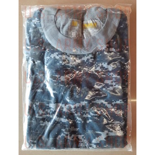 เสื้อยืดทหาร MASSIF Army Combat T-Shirt 50/50 Digital Navy USN Made in USA (แพค 3 ตัว)