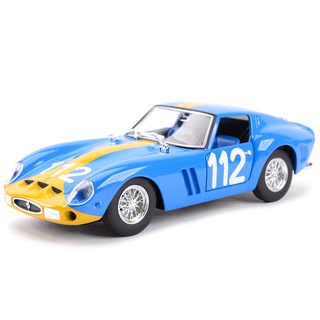 Bburago โมเดลรถยนต์ 1:24 Ferrari 250 GTO สีฟ้า ของเล่นสําหรับเด็ก