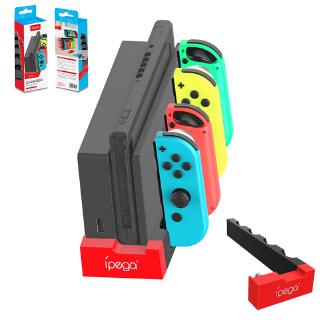 แท่นชาร์จคอนโทรลเลอร์แบบพกพา PG-9186 แท่นชาร์จแท่นชาร์จสำหรับ Nintendo Switch Joy-Con iPega PG-nine one Eight six Game Controller Charger แท่นชาร์จแท่นวางแท่นวางสำหรับ Nintendo Switch คอนโซลเกม Joy-Con พร้อมไฟแสดงสถานะ