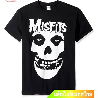 Yameela03 ใหม่ การส่งเสริม กะโหลก ปีศาจ กลัว คอกลม FEA Mens Misfits Clic Fiend Skull T-Shirt แฟชั่น ผ้าฝ้ายแท้ เสื้อยืด