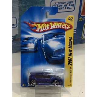 รถฮอทวีล Hot Wheels Volkswagen Golf GTI 2007 New Models Blue