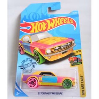 Hot Wheels 2019 HW Art Cars No.218 - 67 Ford Mustang Coupe