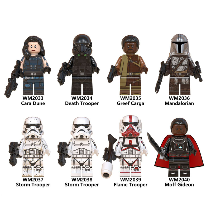 Death Flame Storm Trooper Cara Dune Greef Carga รูปบล็อกของเล่นเด็กของขวัญ