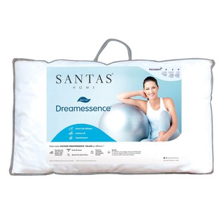 Pillow PILLOW 19X29 DREAMESSENCE WHITE SANTAS Bolster pillow Bedroom bedding หมอนหนุน หมอนหนุน SANTAS DREAMESSENCE 19X29