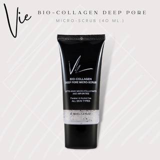 &lt; ส่งฟรี &gt; สครับไม่มีเบ็ดบีส Vie Cosmetics Bio-Collagen Deep Pore Micro-Scrub 40 ml.