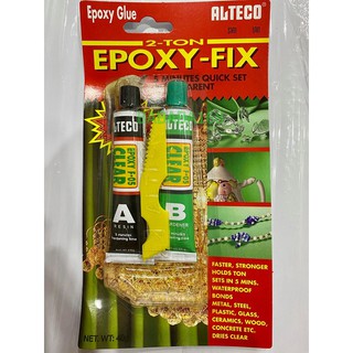 กาวEPOXY FIX อีพ็อกซี่ 2 ตัน สีใส แห้งเร็วใน 5 นาที (ของแท้) ALTECO กาวEPOXY กาวติดพลาสติก กาวตราช้าง