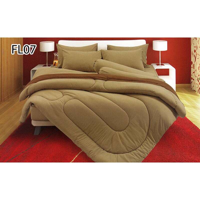 Fair Lady ผ้าปูที่นอน ขนาด 3.5/5/6 ฟุต (ไม่รวมนวม) Fair Lady พิมพ์ลาย FL07