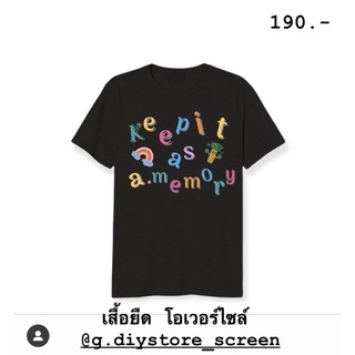 🔥พร้อมส่ง🔥เสื้อยืด โอเวอร์ไซล์ สกรีนลายสวย