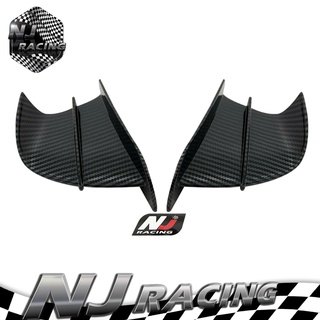 NJ RACING วิงเล็ต/ปีกข้าง ปีกใต้ไฟหน้าแต่งคาร์บอนสําหรับ รถจักรยานยนต์  ใส่ได้ทุกรุ่น  (เคฟล่า)