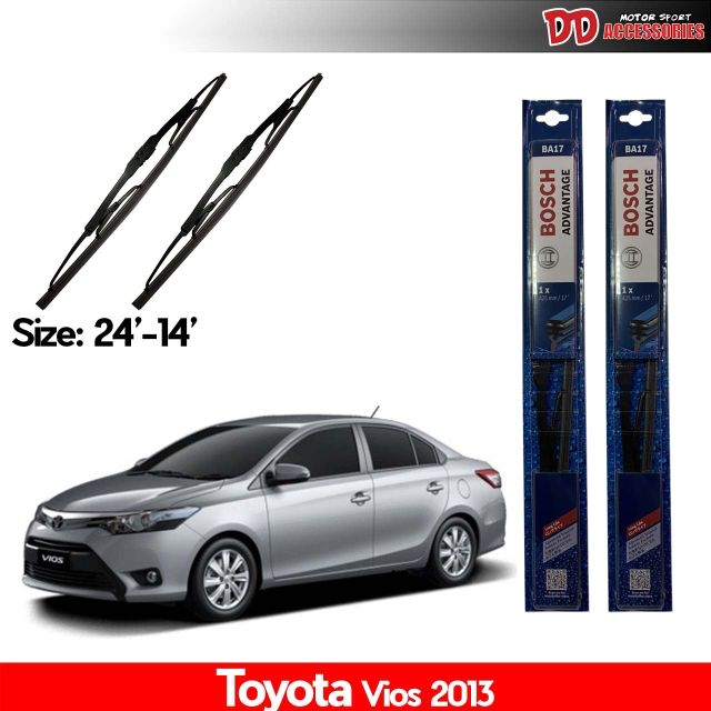 ใบปัดน้ำฝน ที่ปัดน้ำฝน ใบปัด BOSCH Toyota Vios 2013 ของแท้ 100% !!!