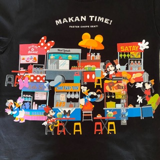 NEW เสื้อยืดสีดำ ลายมิกกี้เม้าส์ จากสิงคโปร์