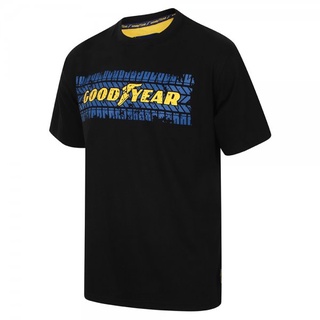 [S-5XL]เสื้อยืดแขนสั้น ผ้าฝ้าย พิมพ์ลาย Good Year สําหรับผู้ชาย