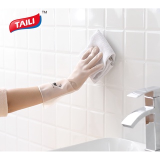 TAILI B10036 ถุงมือยางหนา, ถุงมือพีวีซี, ถุงมือแม่บ้าน, ถุงมือทำงาน, ถุงมือล้างจาน, ถุงมือทำความสะอาดห้องน้ำ, ถุงมือล้างรถ, ถุงมือเอนกประสงค์