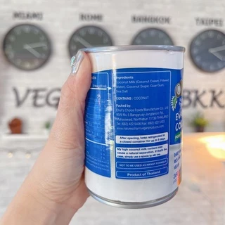 นมข้นจืดเจ Nature's Charm - Evaporated Coconut Milk (นมข้นจืด / นมมะพร้าวข้นจืด / กะทิข้นจืด)