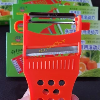 พร้อมส่ง!! ที่ขูดมะละกอ ที่ปอกอเนกประสงค์ ที่ปอกผลไม้ 5in1 แบบมีกล่อง**สีส้ม** (1 อัน/กล่อง)