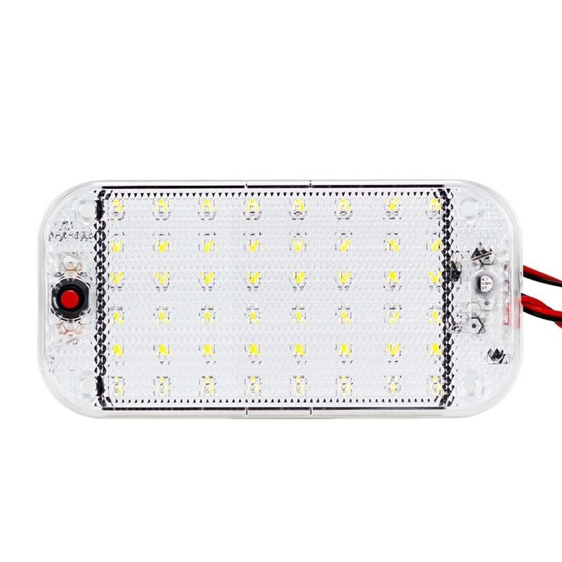 1 ชุด บางเฉียบ รถยนต์ คริสตัล หน้ากาก ห้องโดยสาร LED โคมไฟอ่านหนังสือ สว่างมาก / อุปกรณ์ยานยนต์ สากล