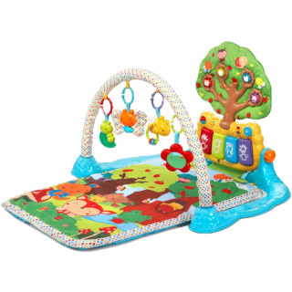 VTech Official Store 4 In 1 New Born Baby Gym Playmat Deluxe Kick Play Piano Activity Gym Infant Boy And Girl 0/3 Months