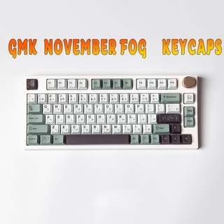 Fast shipping GMK November Fog theme keycaps cherry profile dye-sub PBT keycap