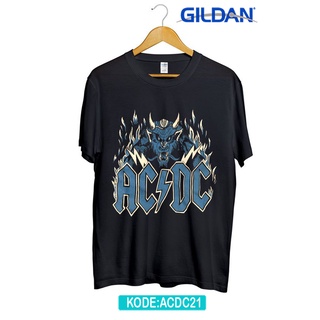 เสื้อยืดคอกลมAcdc21 ของแท้ เสื้อยืด ACDC LEGENDARIS BANDS-4XL