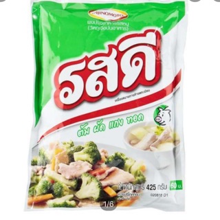 รสดีหมู ขนาด 425 กรัม. ส่วนผสมในการปรุงอาหาร