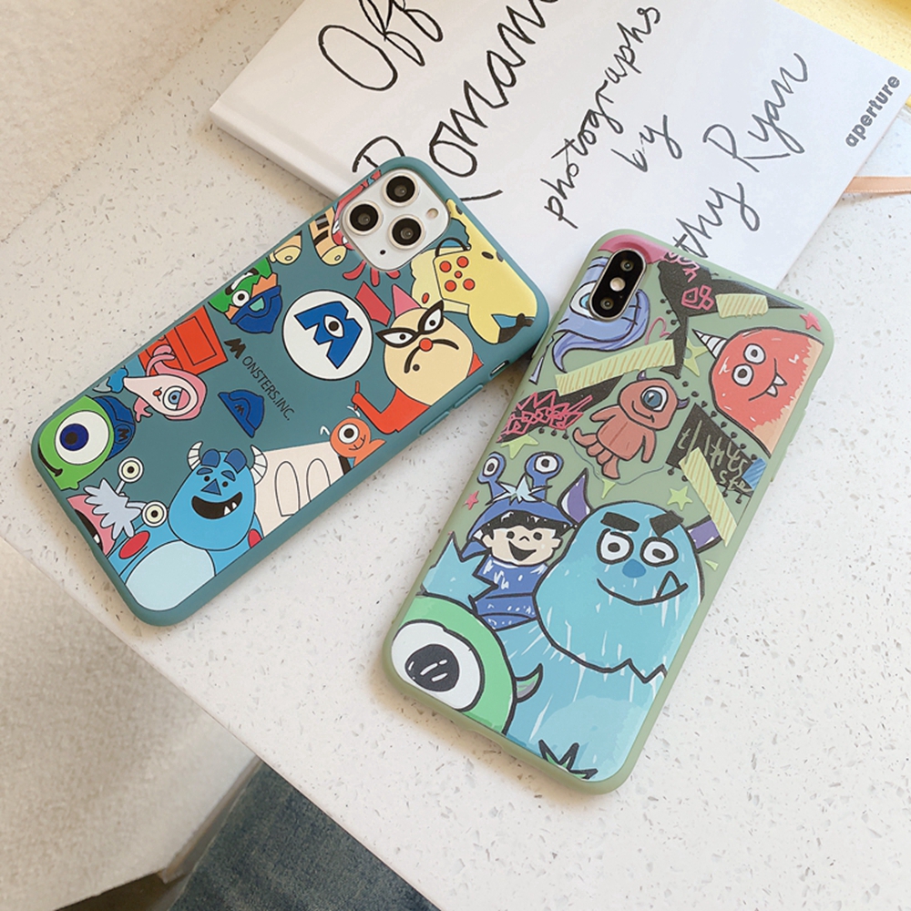 iPhone 7 Plus 8 Plus Cute Monster iPhone 11 Pro Max Casing iPhone XR XS Max 6 6S Plus Soft Silicone