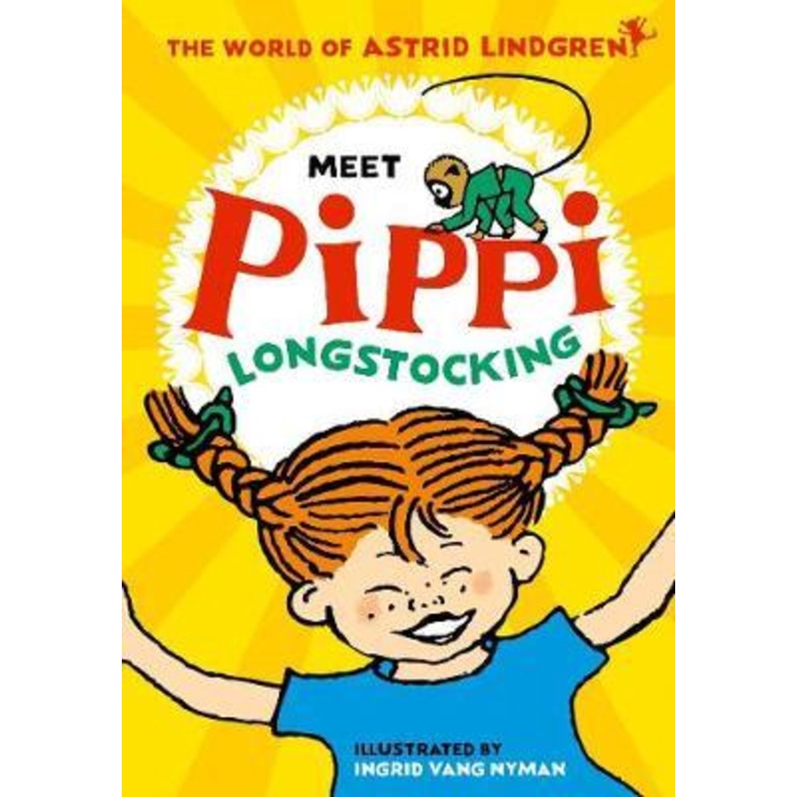 พบกับ Pippi Longstocking โดย Astrid Lindgren (ฉบับสหราชอาณาจักรปกอ่อน)