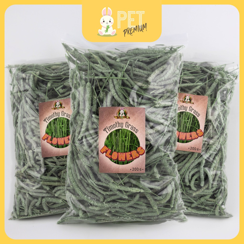 ทิมโมธีคัดดอกเกรดพรีเมียม อเมริกา เขียวหอม Timothy Grass Flowers หญ้ากระต่ายแกสบี้แพรี่ด็อกชินชิล่า