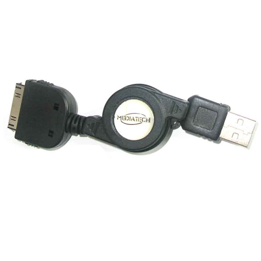 สาย USB to iPhone MCS 010 USB แบบยืดหดได้ TO iPod/4G/4S - 66917