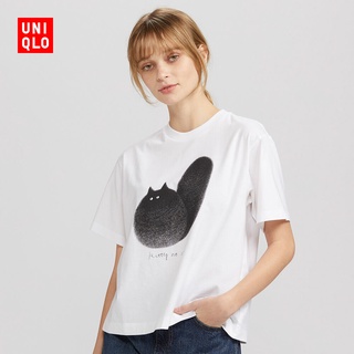 Uniqlo Uniqlo (UT) เสื้อยืด พิมพ์ลายแมว 428422 ยูนิโคล่