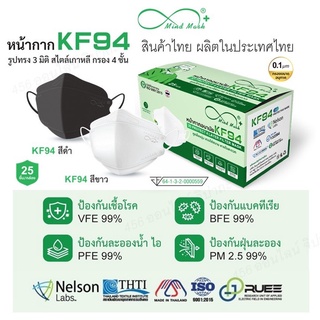 Med Mask หน้ากากอนามัย KF94 ป้องกันเชื้อโรคด้วยผ้ากรอง 4 ชั้น ผ่านการรับรองมาตรฐานทางการแพทย์