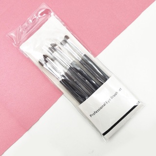 แปรงตาเซท 7 ชิ้น Professional Eye Brush Set แปรงแต่งตา ขนม้าแท้ 100% ขนแน่น นุ่ม เบลนด์สีละมุน