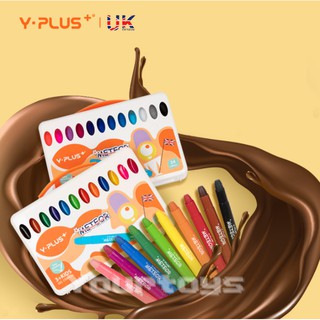 สี 3in1 สีเทียนระบายน้ำ สีสันสดใส เช็ดล้างได้สะดวก - GEL CRAYON - YPLUS