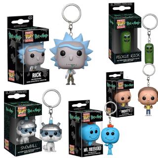 Pop Rick and Morty ฟิกเกอร์ PVC อาวุธ Rick and Morty Pickle Rick with Laser MR. ขนาด 10 ซม. Meeseeks โมเดลของเล่น ของสะสม