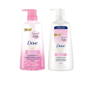 [ส่งฟรี] Dove Shampoo 450ml + Conditioner 450ml โดฟ แชมพูและครีมนวดผมขนาด 450มล เลือกสูตรด้านใน
