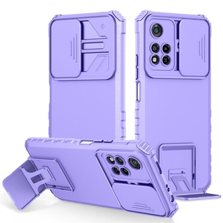 Xiaomi Redmi 10C Note 11 11S Poco M4 X4 Pro เคสกล้อง สไลด์ ฝาครอบ สองชั้น เคสป้องกัน เคลือบด้าน ทนทาน จับ ป้องกันการสไลด์ด้วย Hiden